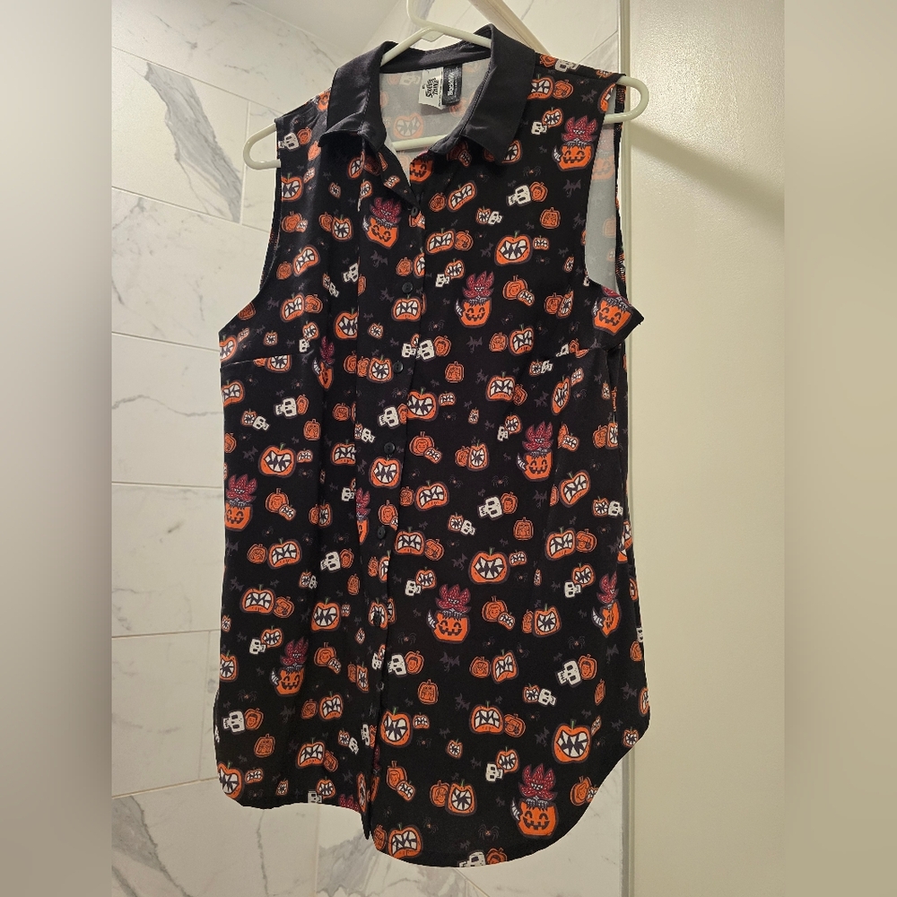 Blackmilk Stranger Things Cuter Things Business Time Sleeveless Shirt